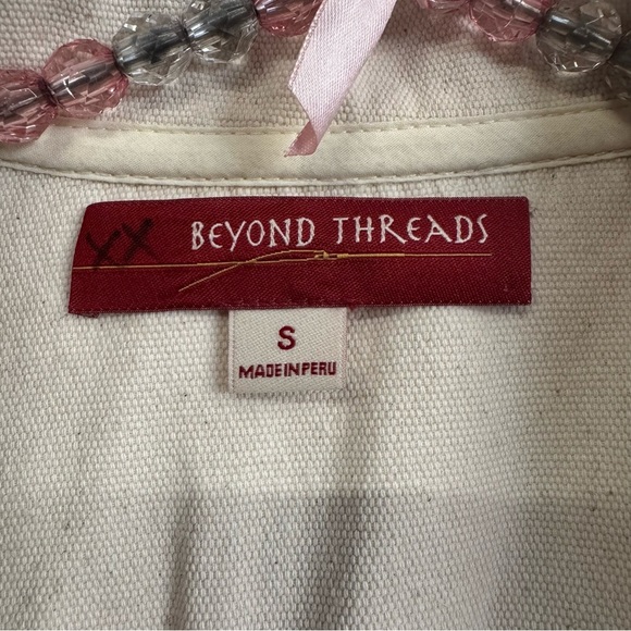 Beyond Threads Bridgette Cotton Canvas Peacoat Jacket cream white - Picture 4 of 10